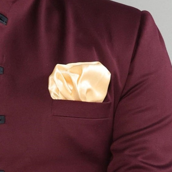 Wine Jodhpuri Bandhgala With Navy Blue Kurta Pyjama