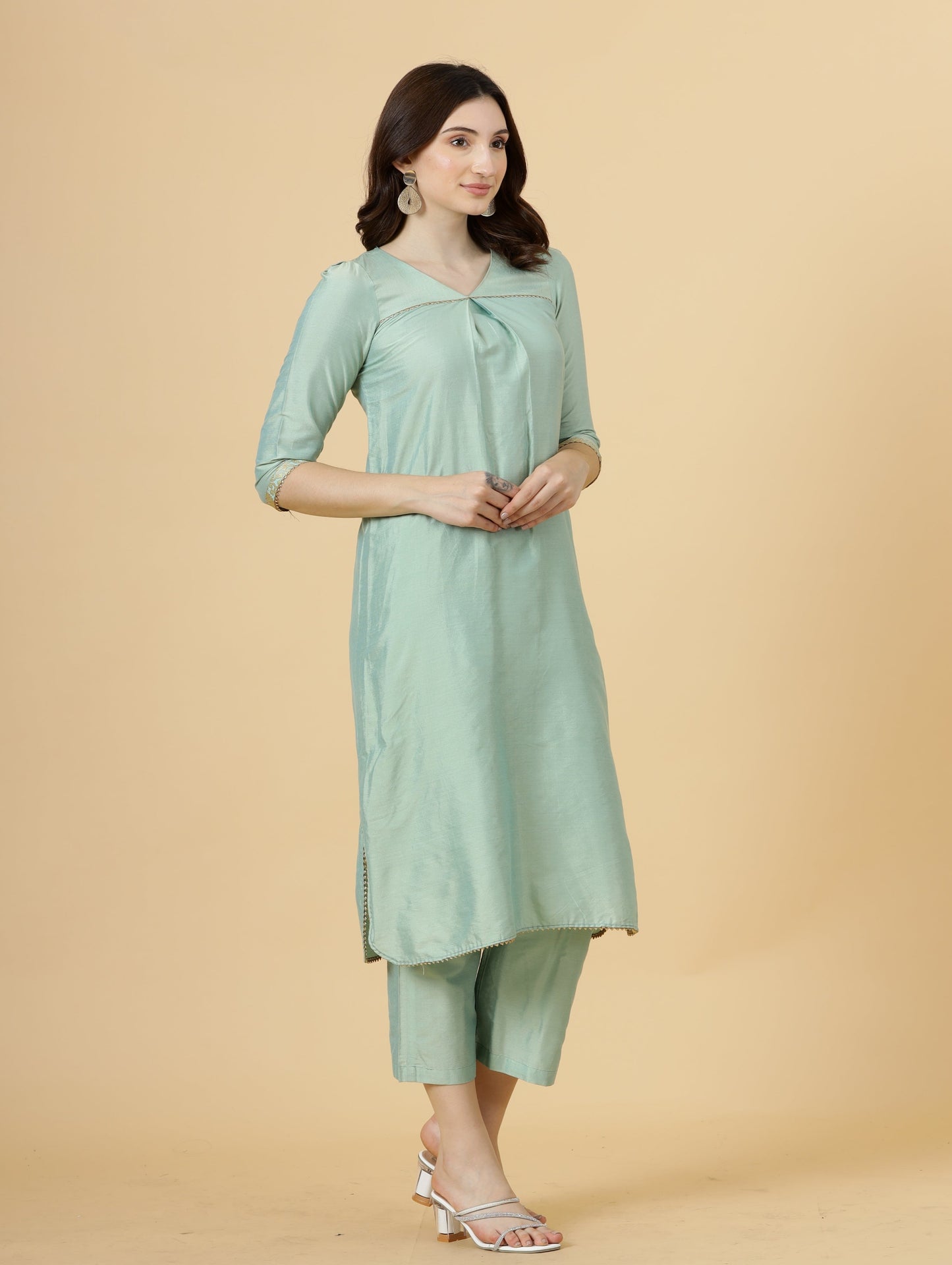 Classy Sea Green Co-Ord Set
