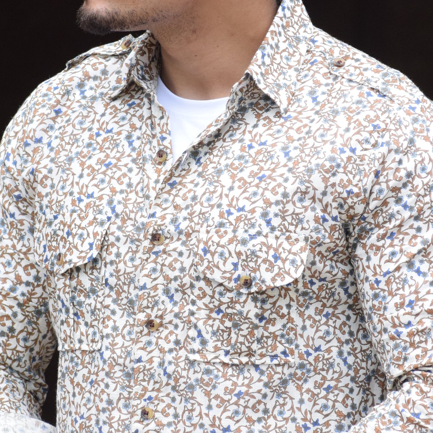 Off White Marwar Vine Hunting Shirt