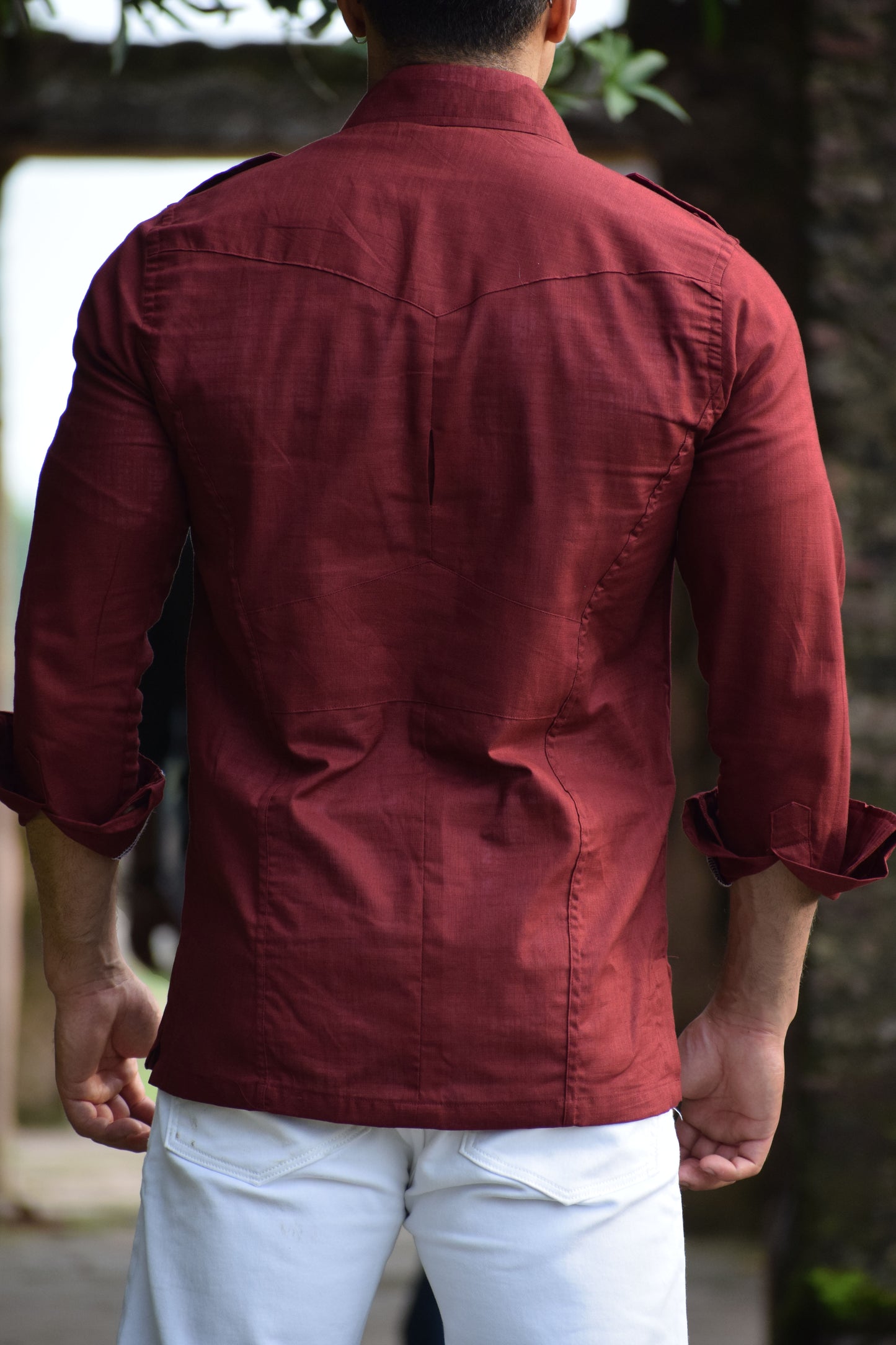 The Chittor Ember Linen Hunting Shirt