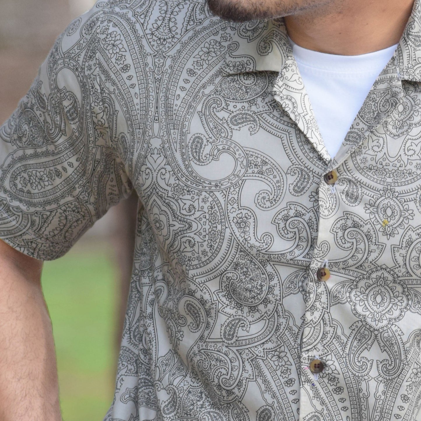 Eterna Paisley Camp Shirt