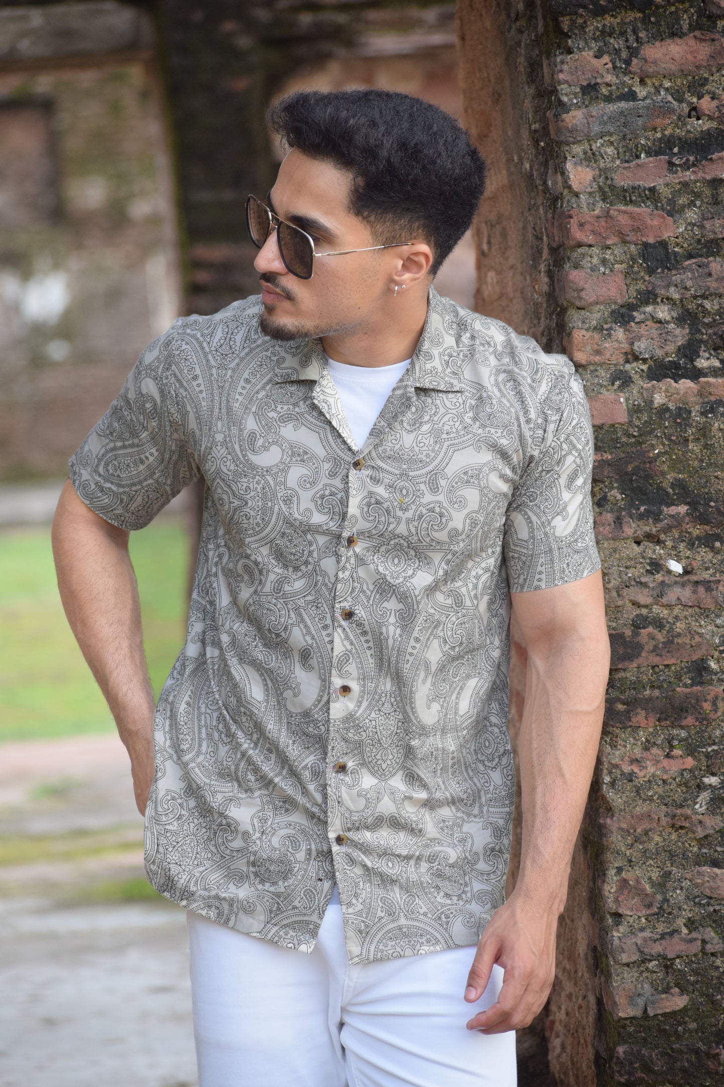 Eterna Paisley Camp Shirt