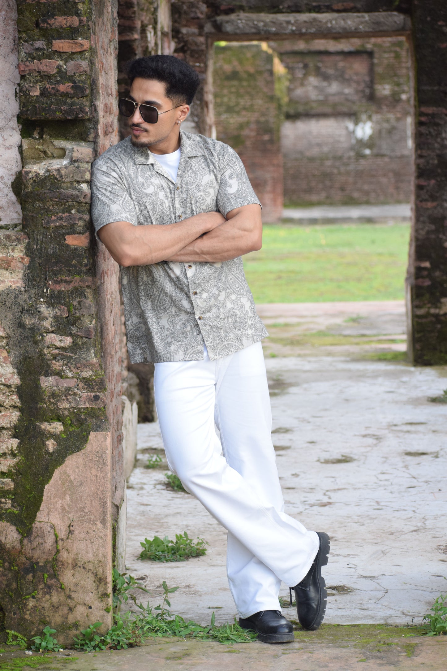 Eterna Paisley Camp Shirt