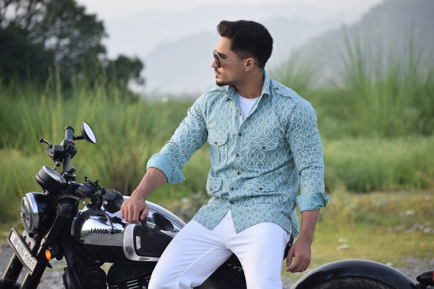 The Azure Ikat Scout Shirt