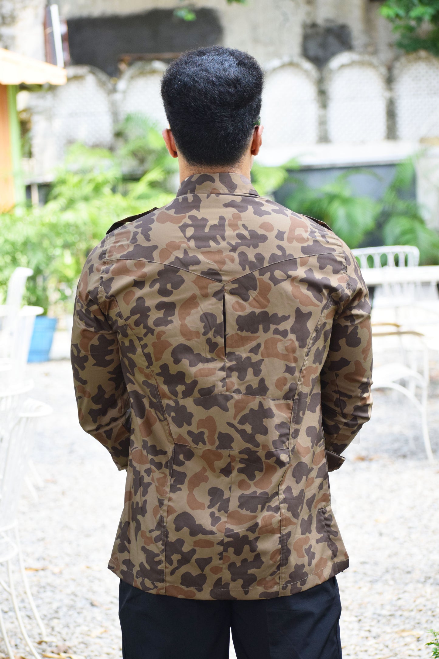French Camouflage Hunting Style Shirt