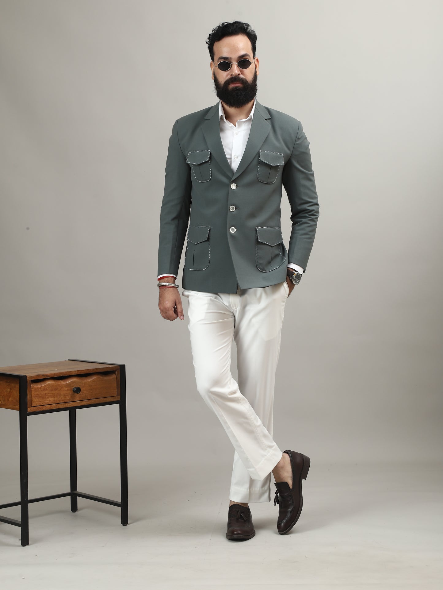 Sage Green Hunting Blazer