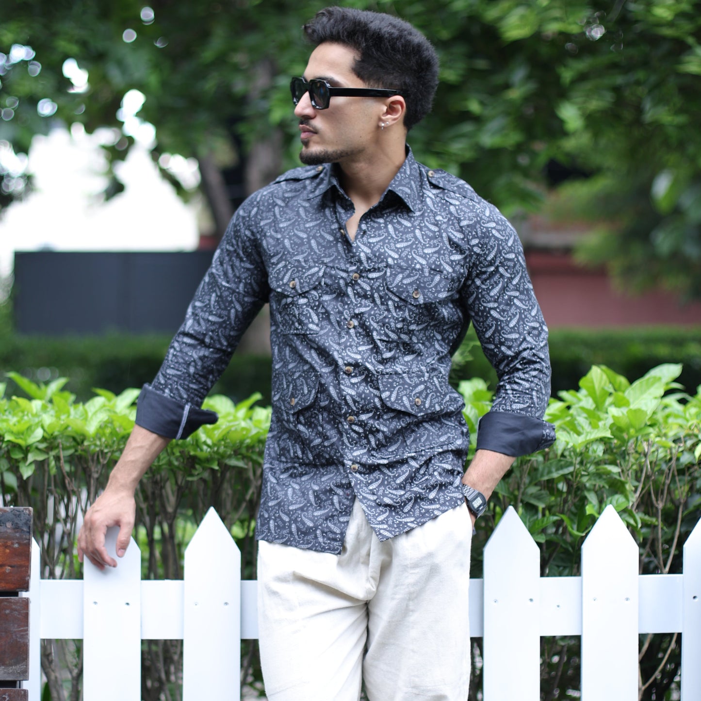 The Graphite Paisley Hunting Shirt