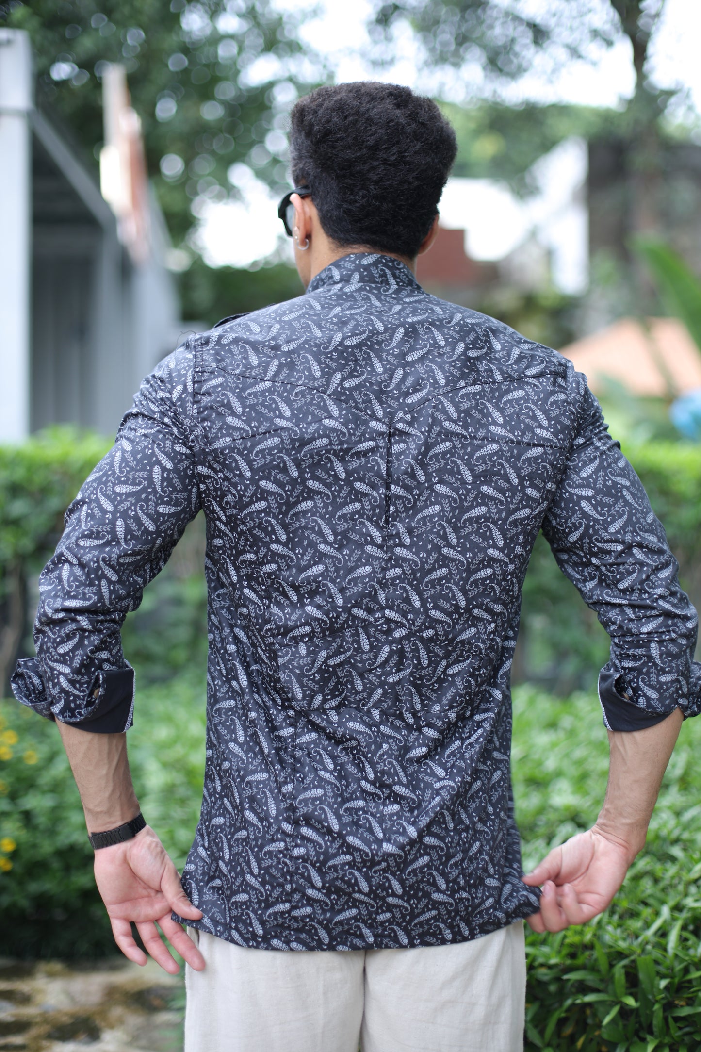 The Graphite Paisley Hunting Shirt