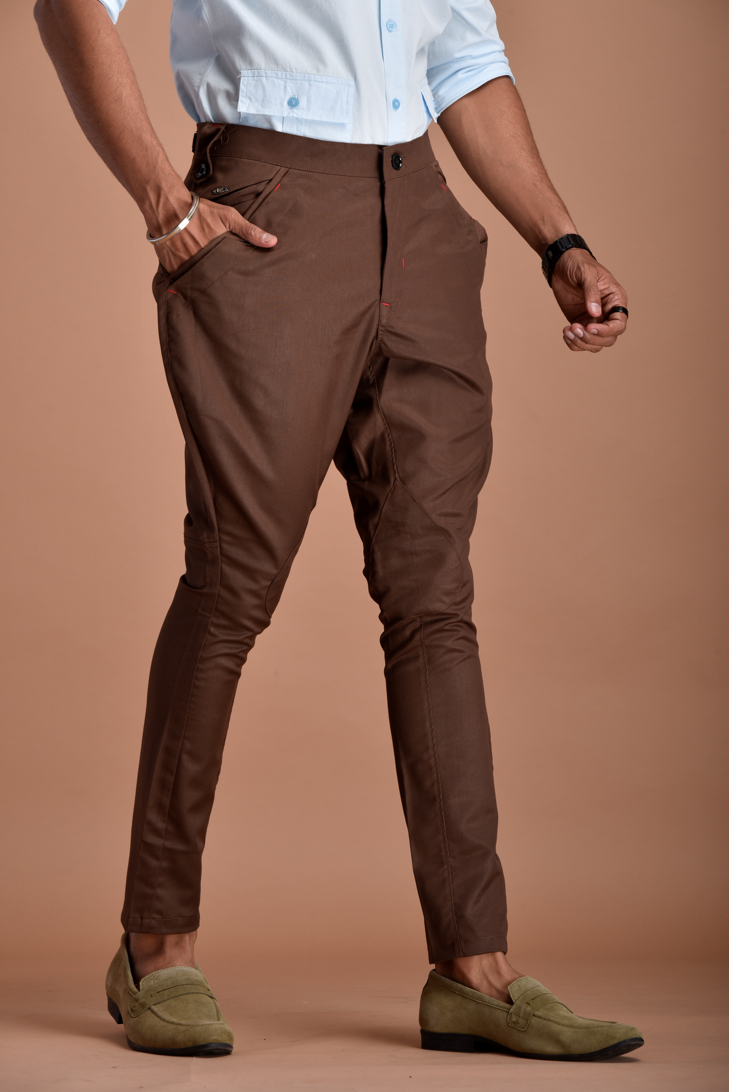 Classic and Stylish Cocoa Brown Jodhpuri Breeches