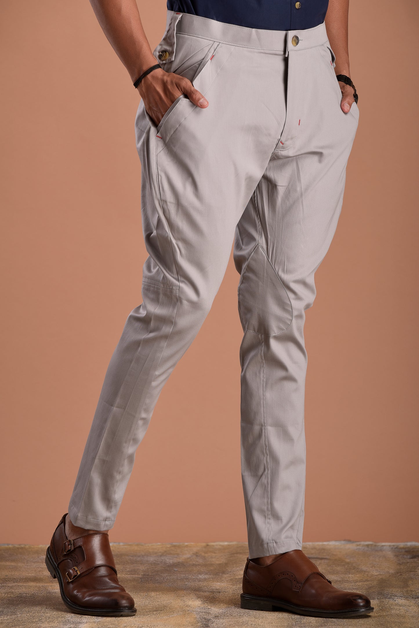 Personalized Premium Men's Breeches| Cloudy Grey