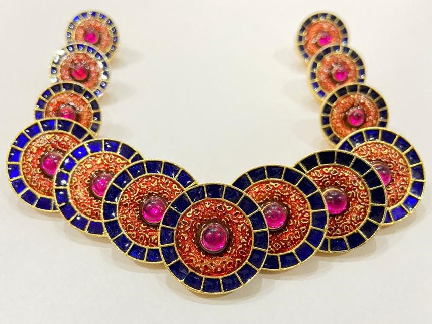 Handmade Mughal Work Meenakari Buttons