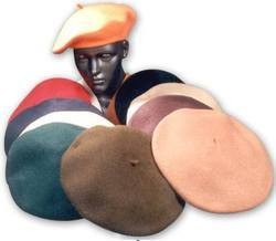 Rajanyas Black Woolen Beret