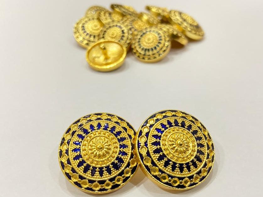 Handmade Golden Padmakari Buttons