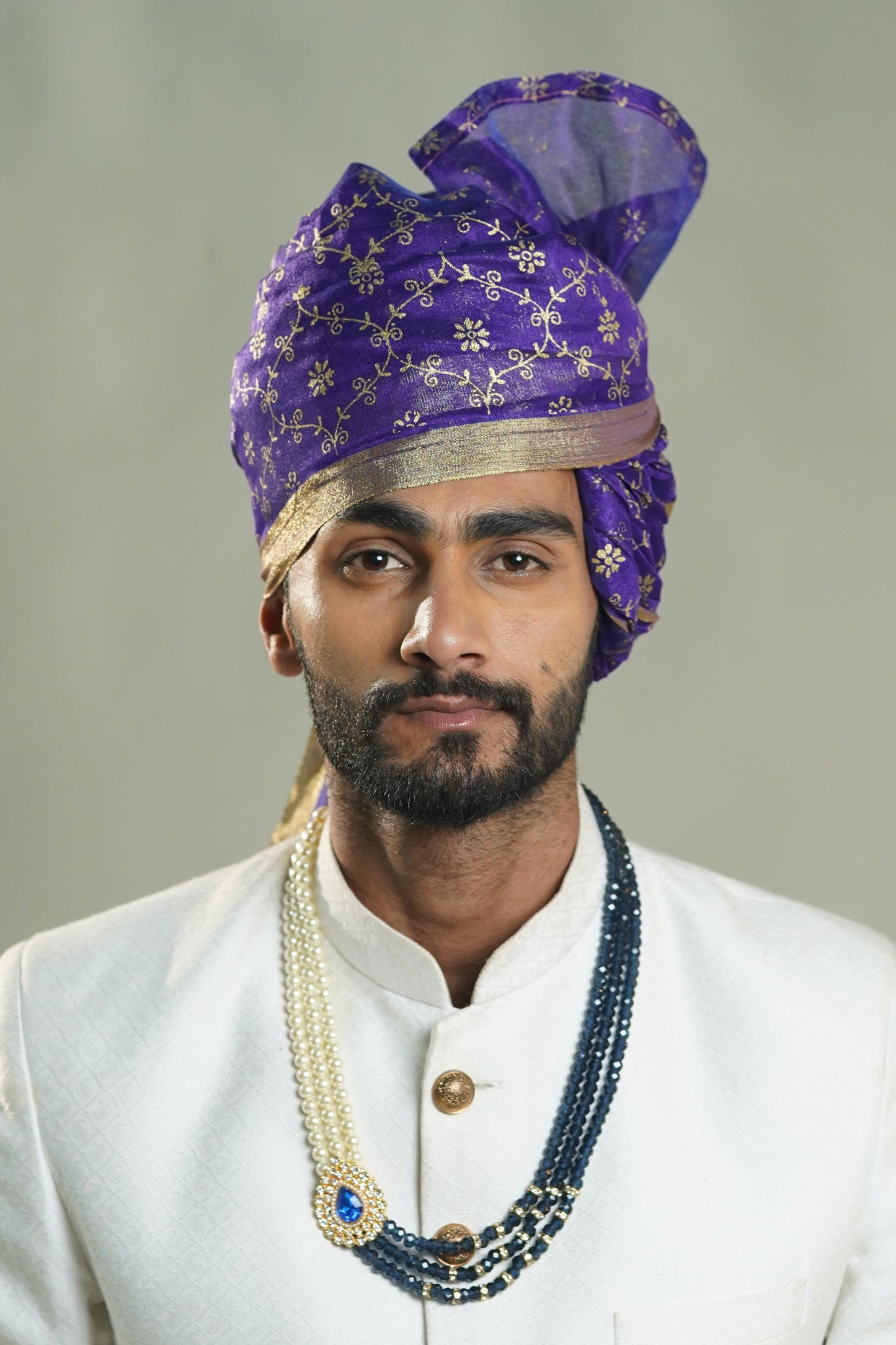 Blue Cotton Safa