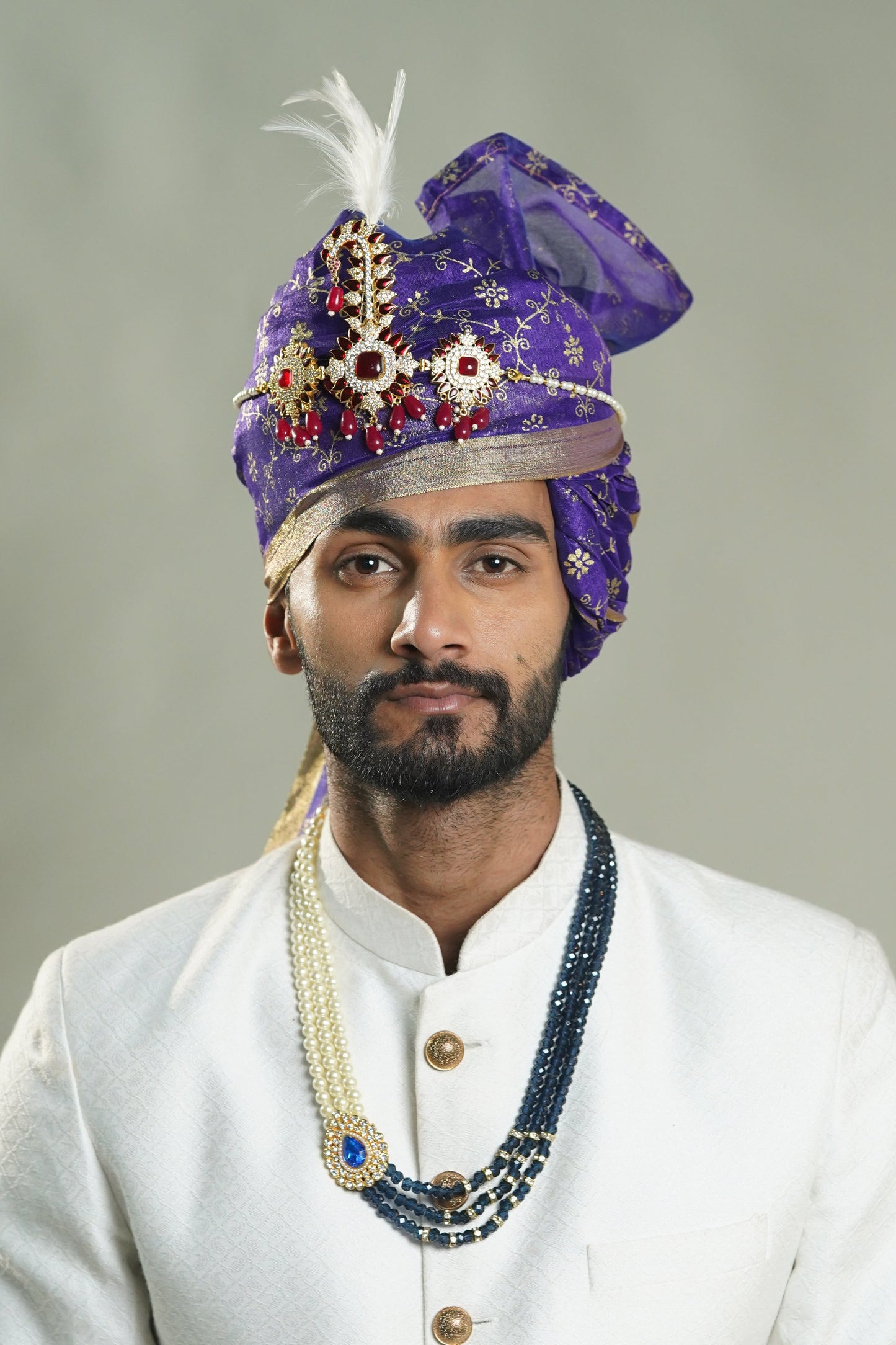 Blue Cotton Safa