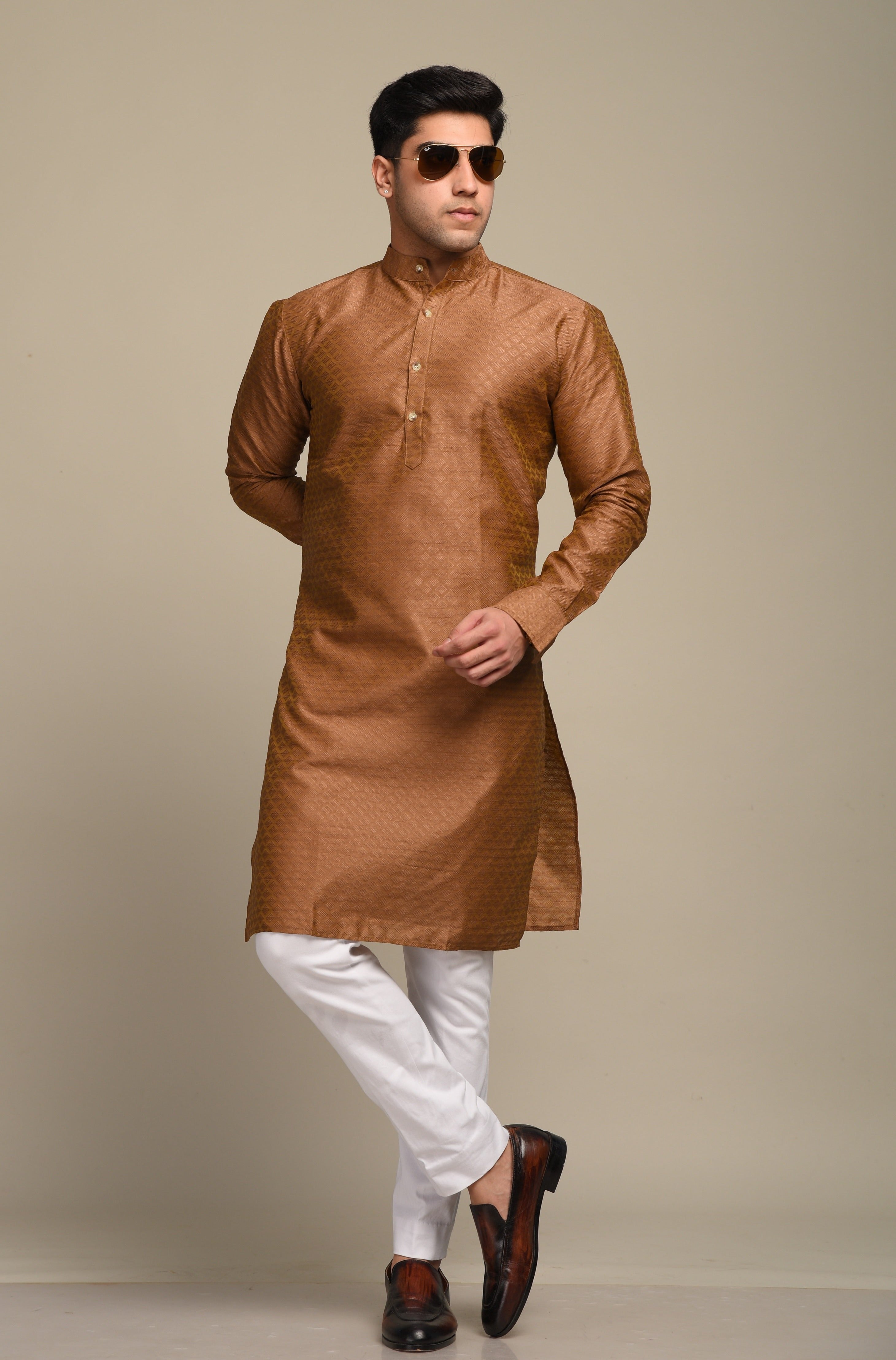 Kurta pajama chocolate discount colour