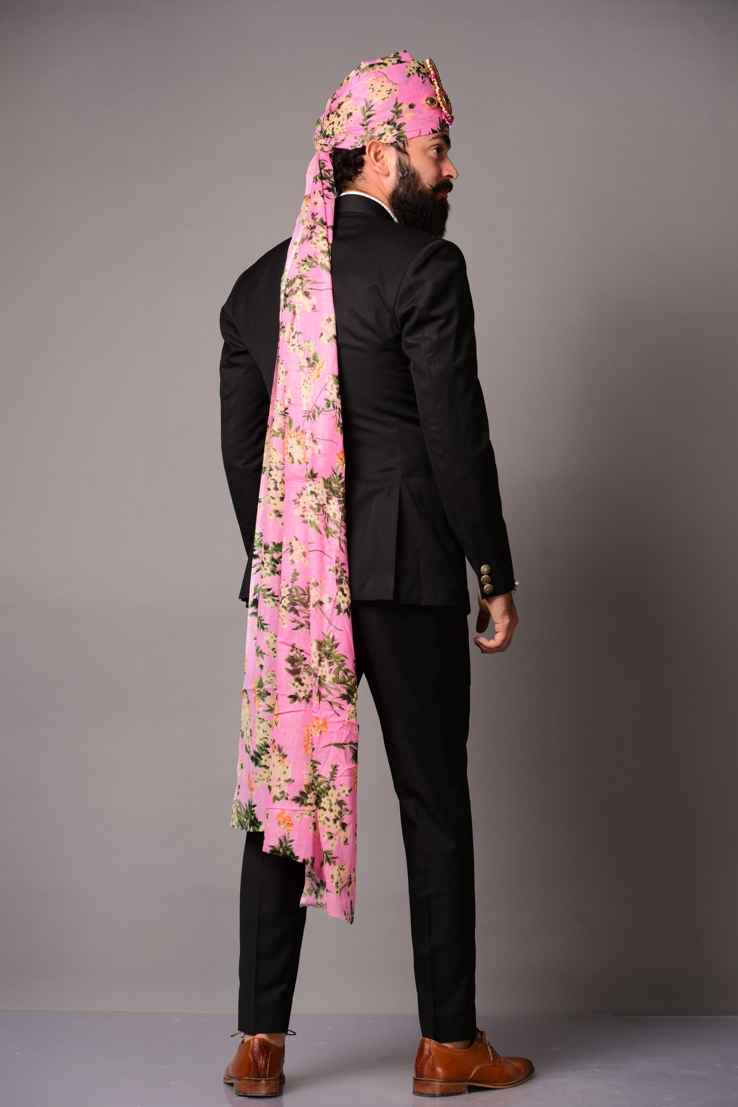 Black Designer Bandhgala Jodhpuri Suit