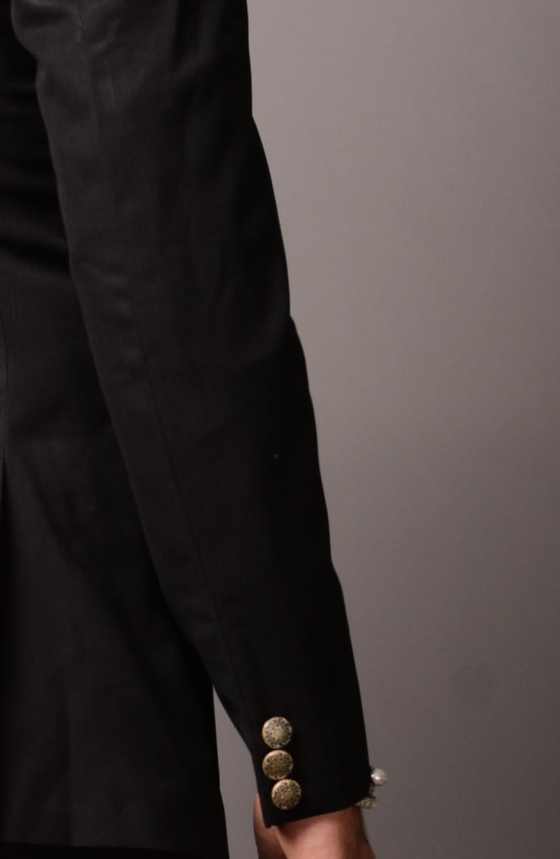 Black Designer Bandhgala Jodhpuri Suit