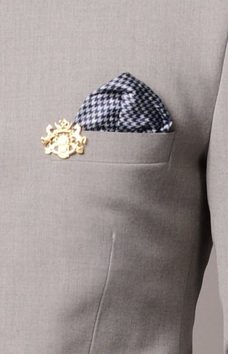 Handmade Modish Grey Jodhpuri Bandhgala Suit for Men