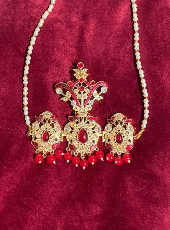 Kalangi | Sarpech Red | Golden | Silver Groom's wedding Accessories