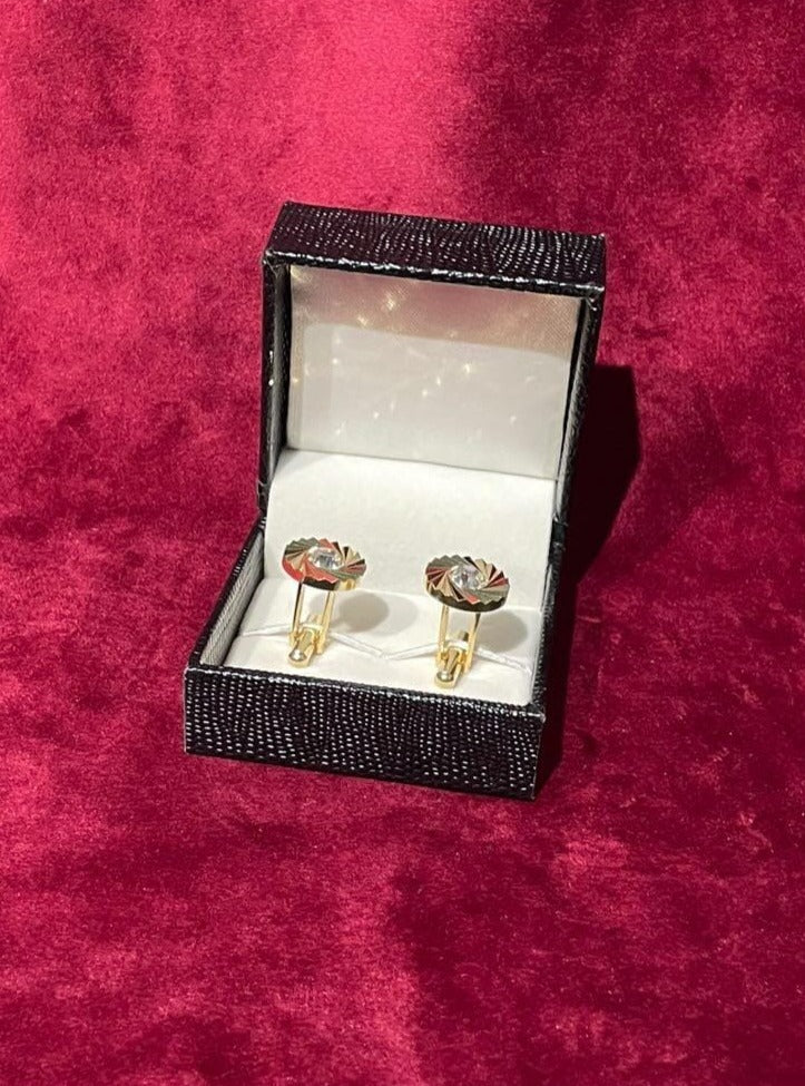 Golden Round Cufflinks