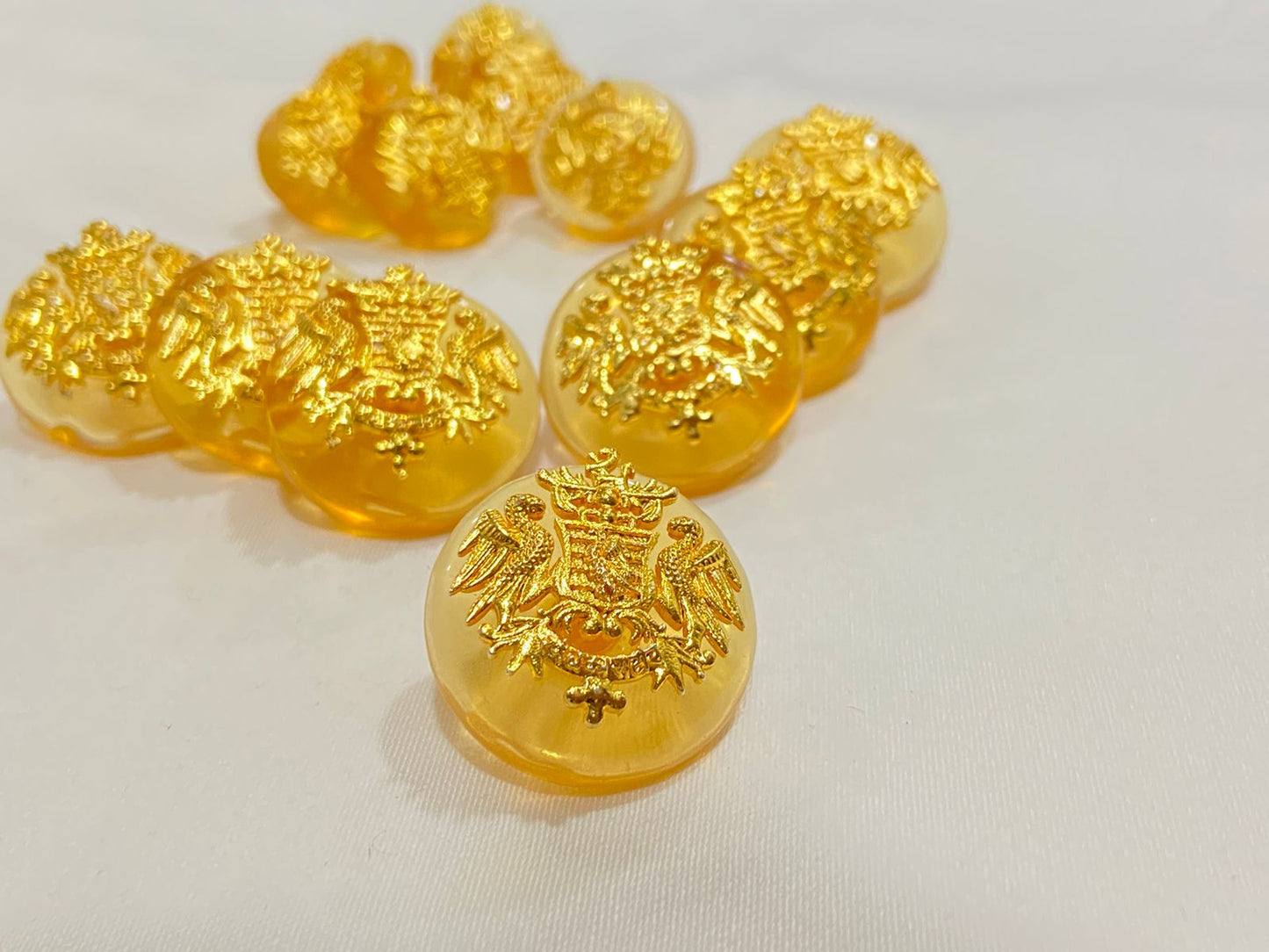 Golden Rathore Insignia Yellow Base Buttons