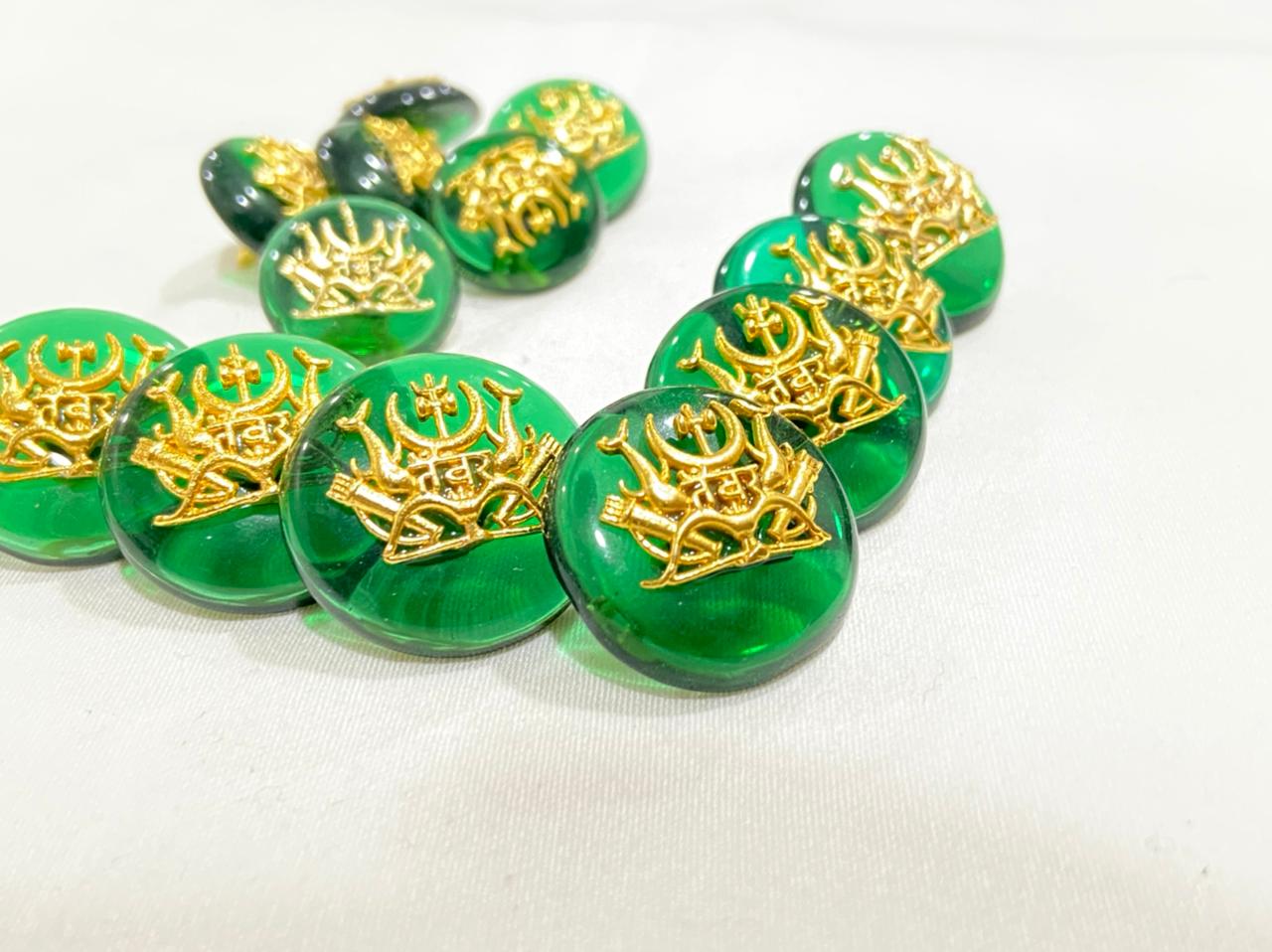 Green Base Rajputana Tanwar Logo Buttons