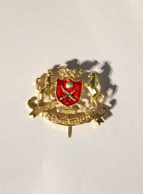 Shekhawat Clan Red Meenakari Golden Monogram