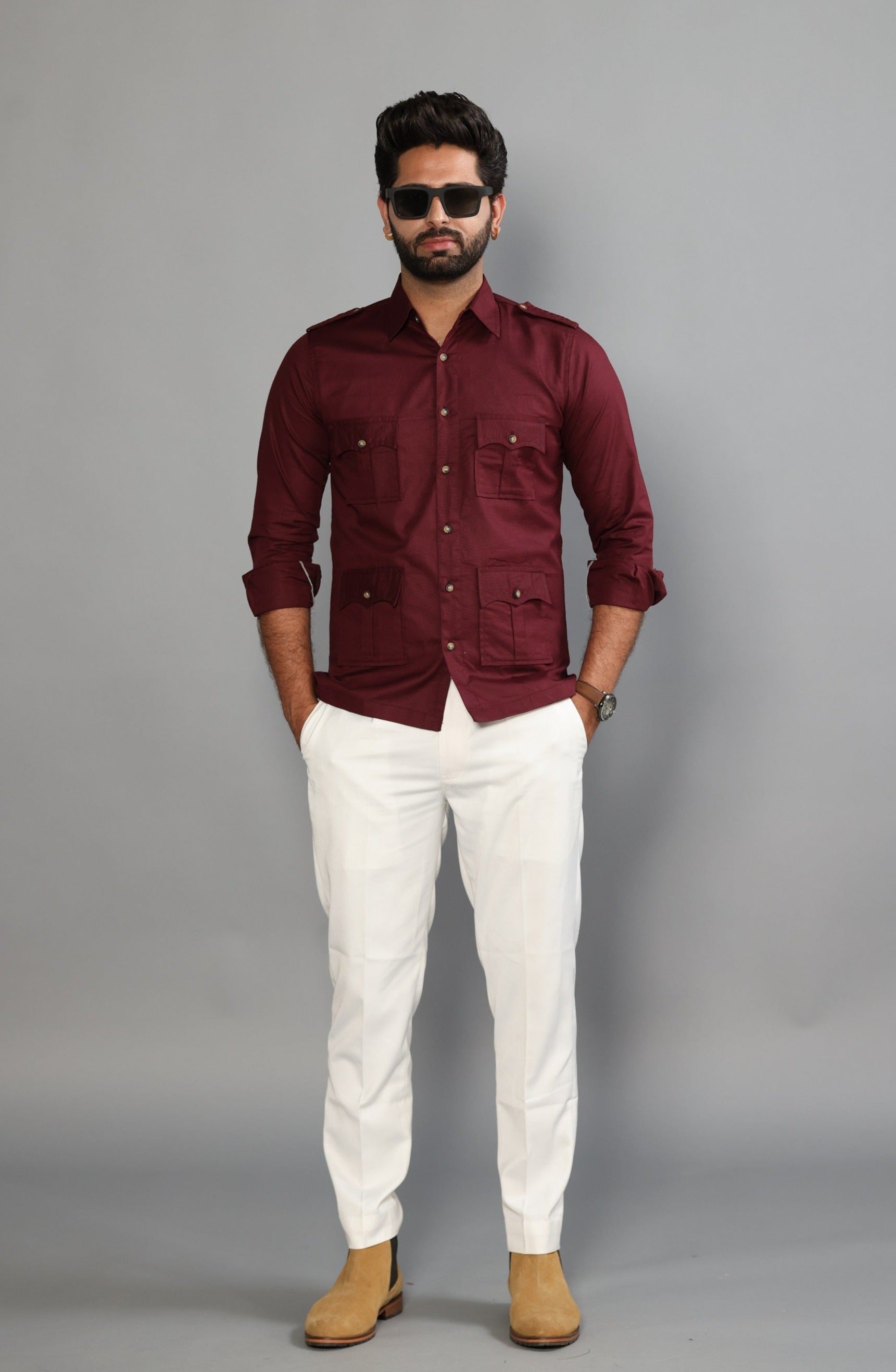 Maroon Shirt Beige Pants on Sale, SAVE 42% - productoscadiz.com
