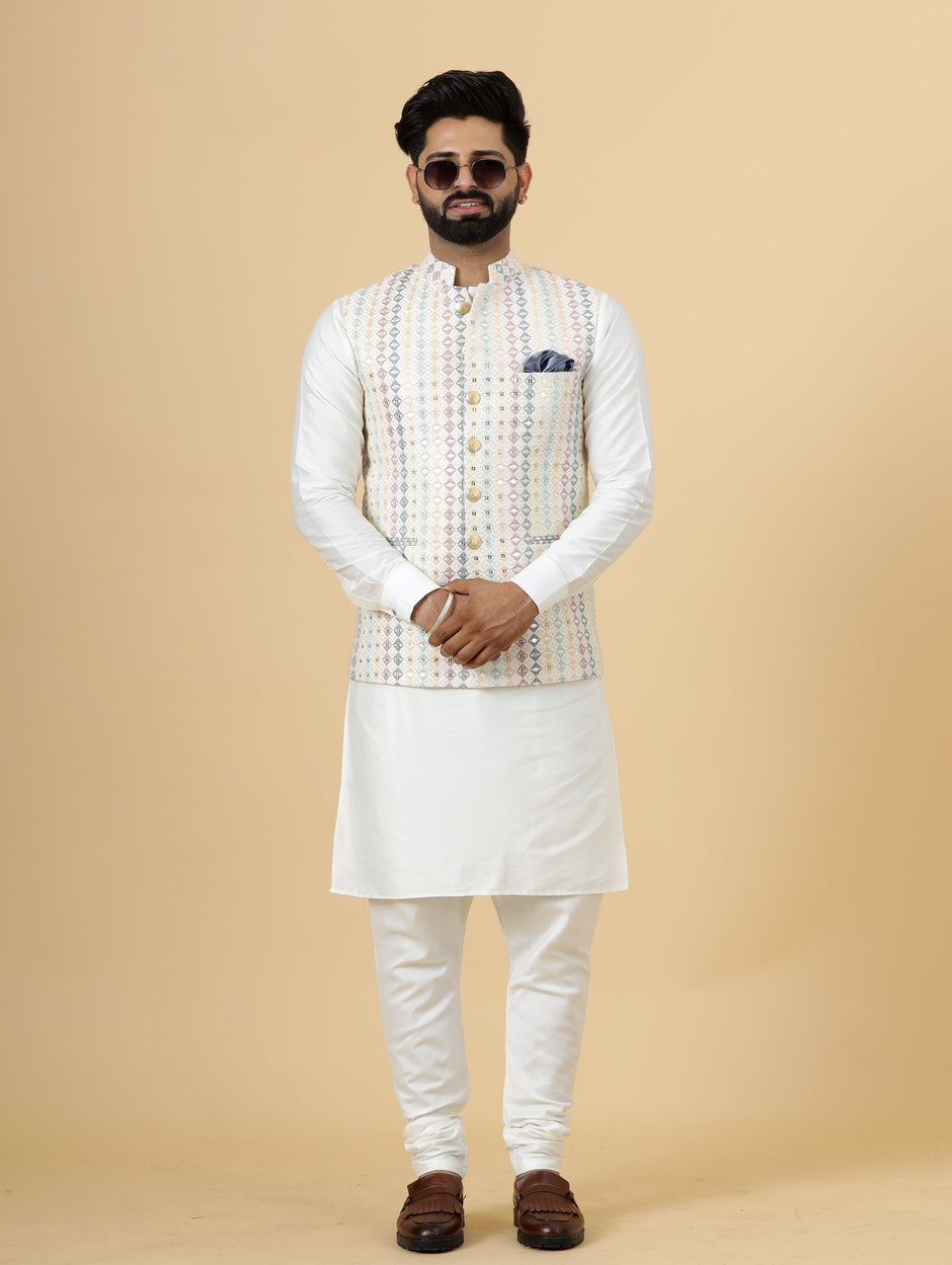 Half Jodhpuri Jacket-Kurta sets – Rajanyas