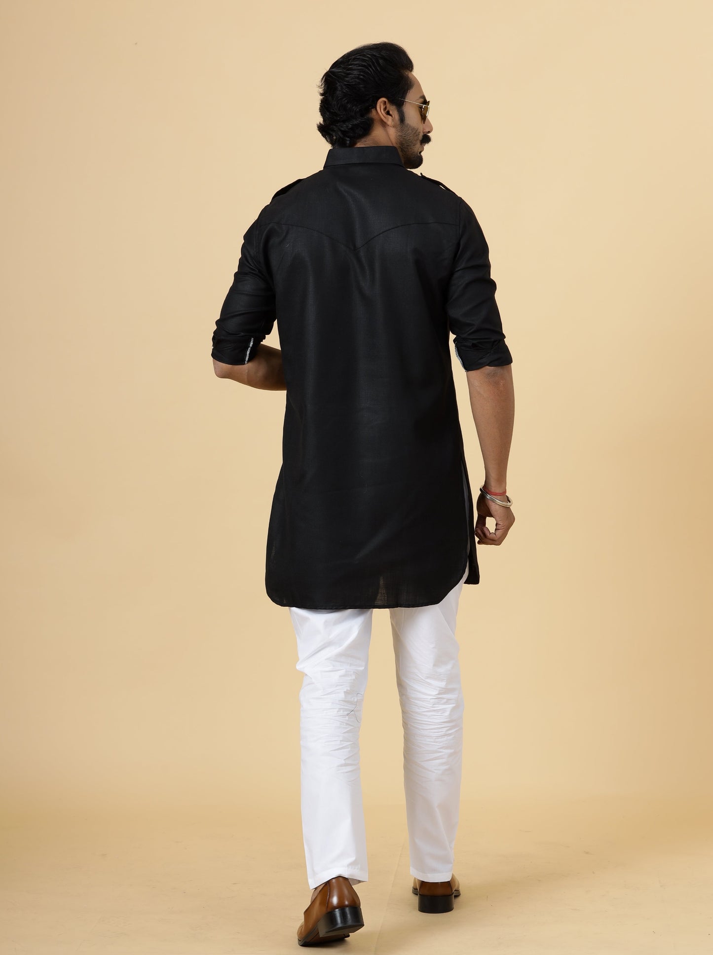 Black Hunting Style only kurta