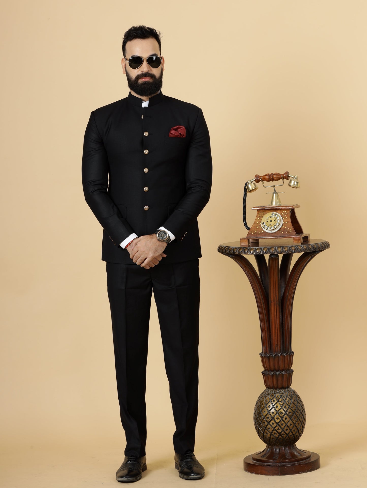 Traditional Black Jodhpuri Suit | Perfect for Wedding and Casual wear|