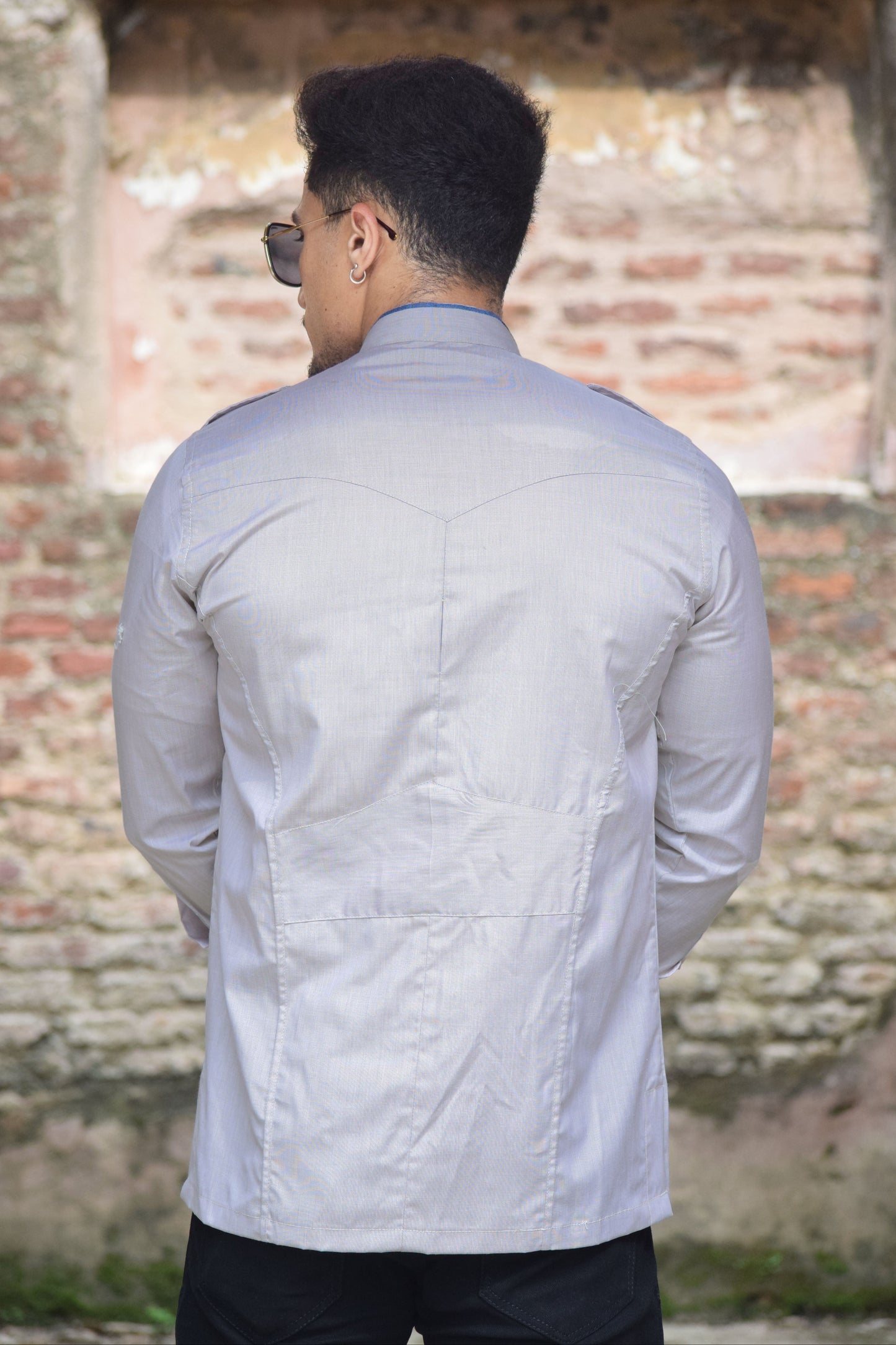 Steel Grey Sentinel Hunting Style Shirt