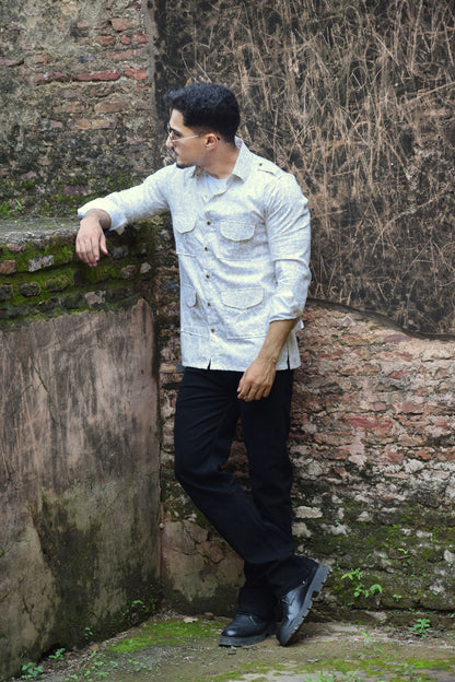 The Dune Pathfinder Shirt with Sandleaf Pattern
