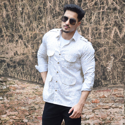 The Dune Pathfinder Shirt with Sandleaf Pattern