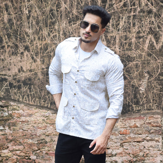 The Dune Pathfinder Shirt with Sandleaf Pattern
