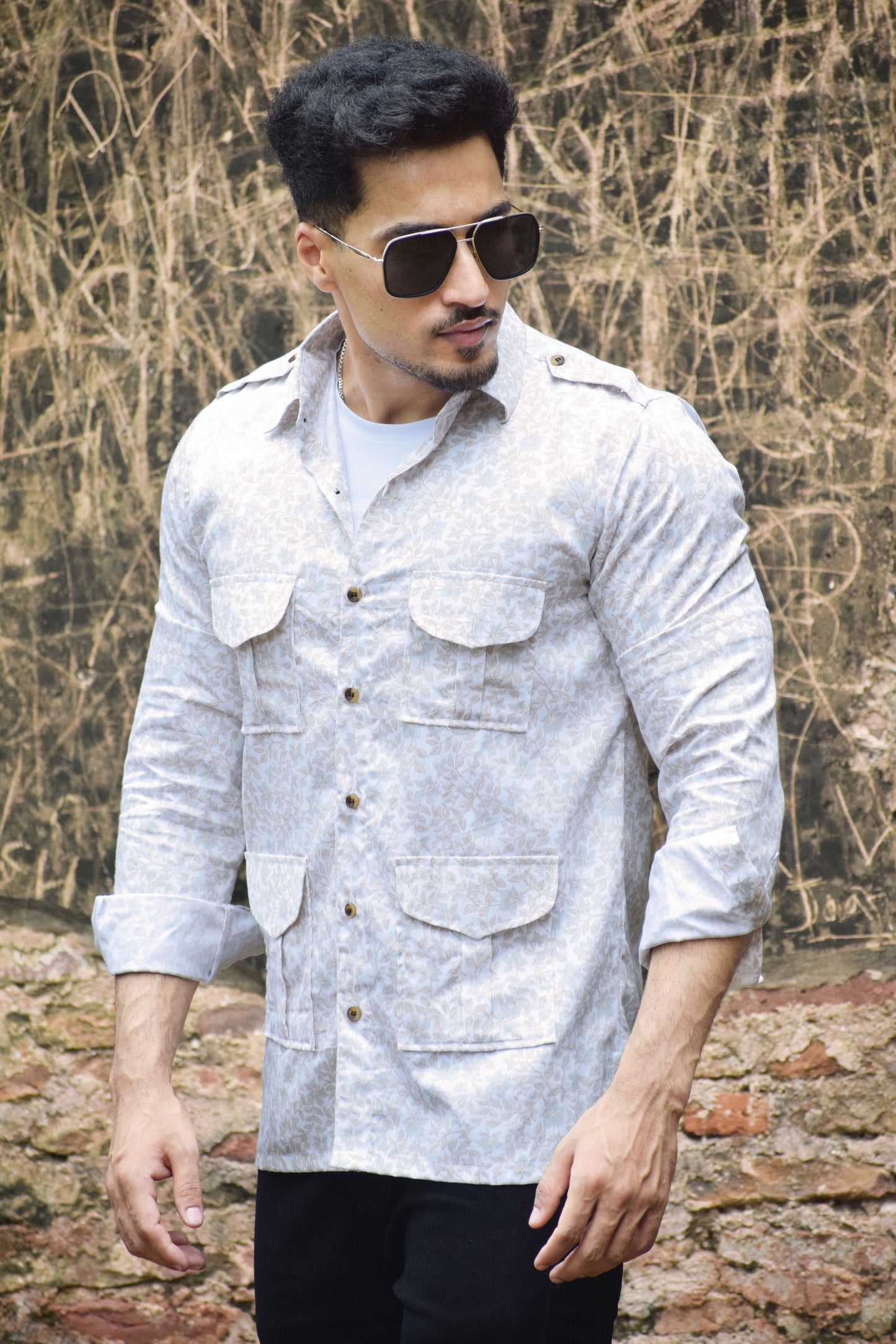 The Dune Pathfinder Shirt with Sandleaf Pattern