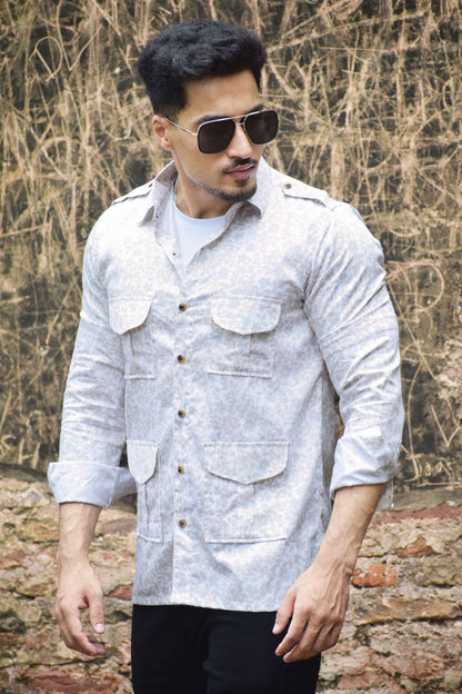 The Dune Pathfinder Shirt with Sandleaf Pattern