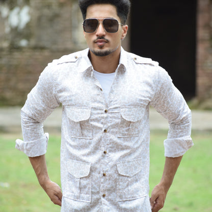 The Dune Pathfinder Shirt with Sandleaf Pattern