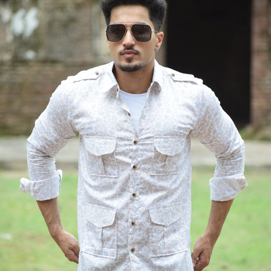The Dune Pathfinder Shirt with Sandleaf Pattern