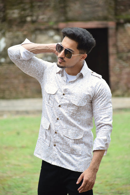 The Dune Pathfinder Shirt with Sandleaf Pattern