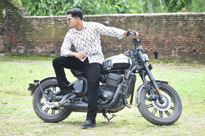 The Marigold Scout Block Print Hunting Shirt