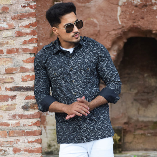 The Graphite Paisley Hunting Shirt
