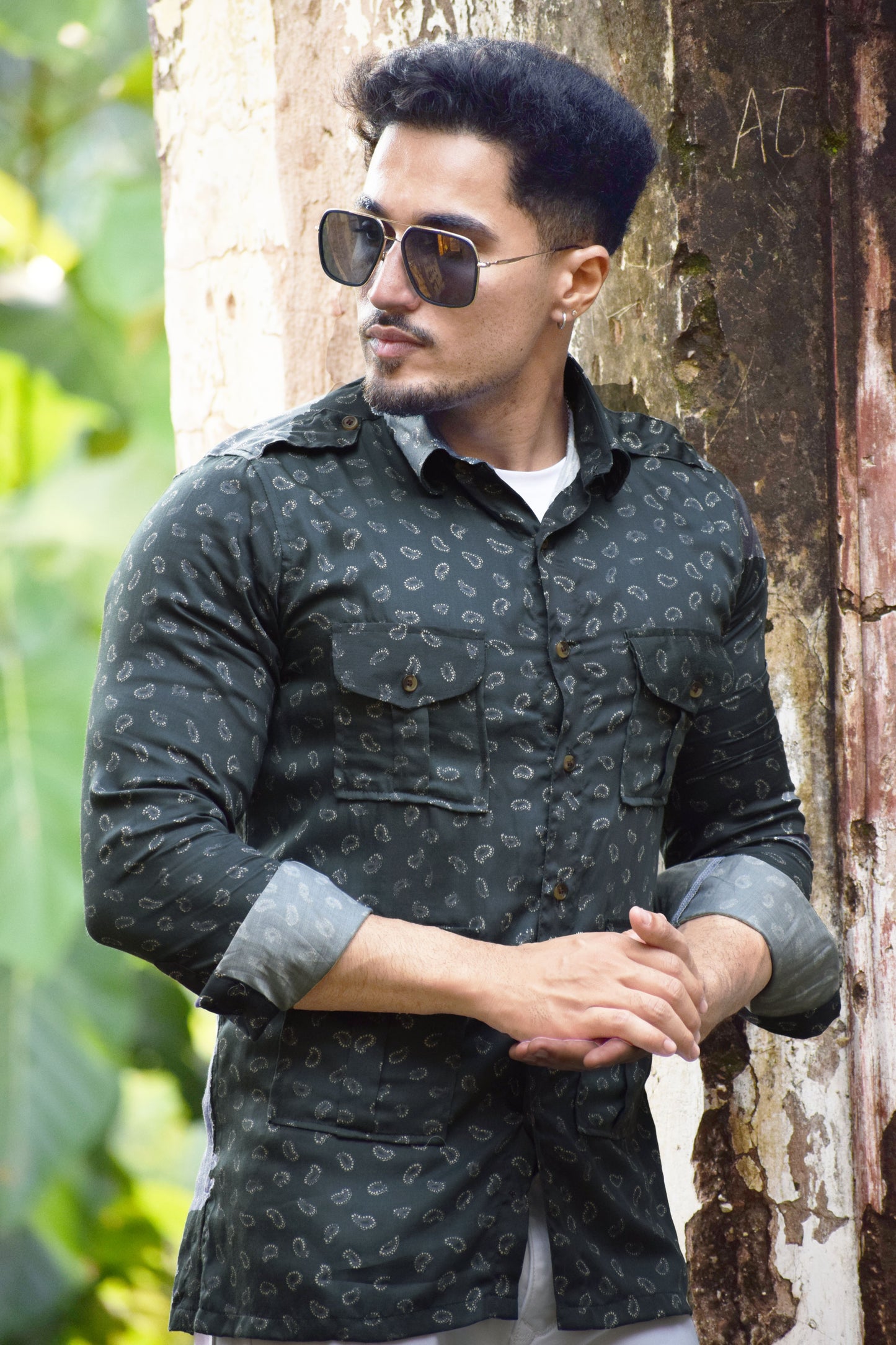 Midnight Ember Gray Hunting Shirt
