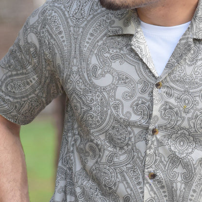 Eterna Paisley Camp Shirt