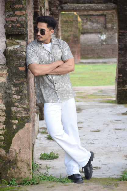 Eterna Paisley Camp Shirt
