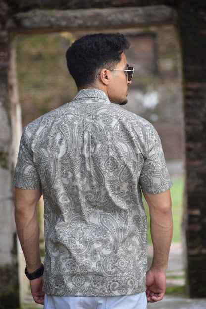 Eterna Paisley Camp Shirt