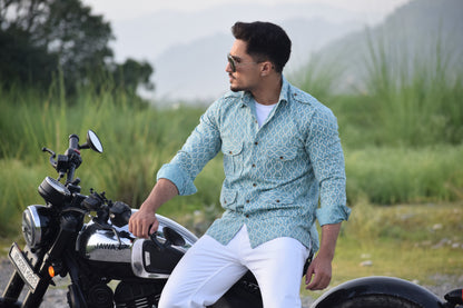 The Azure Ikat Scout Shirt