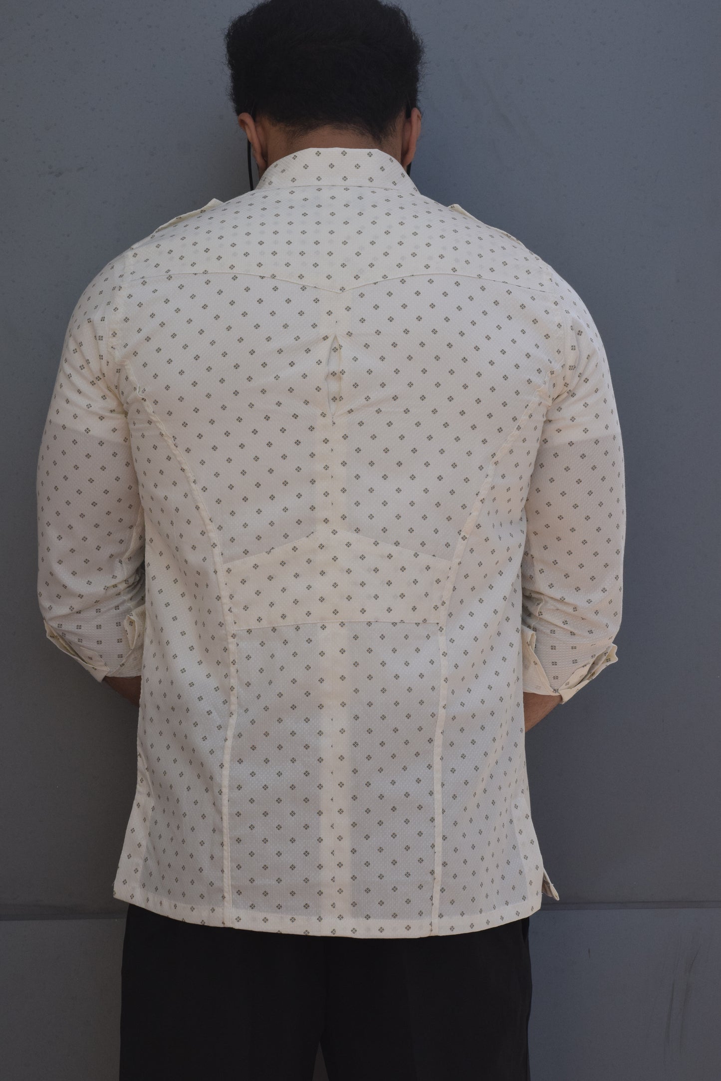 Off-White Hunting Style Cotton printed Shirt