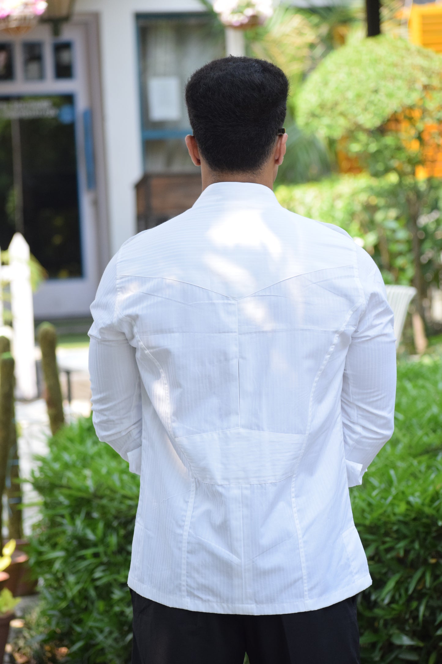 Premium Textured White Hunting Style Shirt